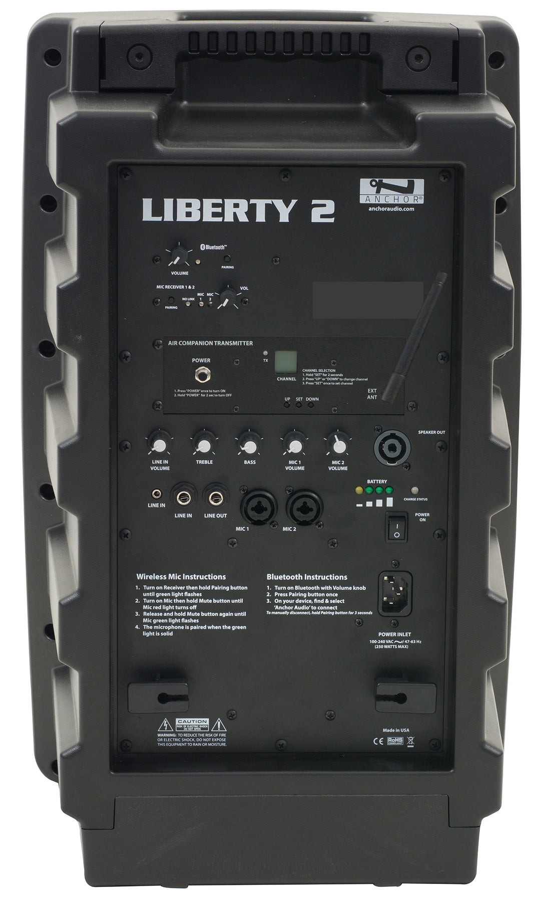 LIB2-XU2 | Liberty with built-in Bluetooth, AIR wireless transmitter & dual  wireless mic receiver